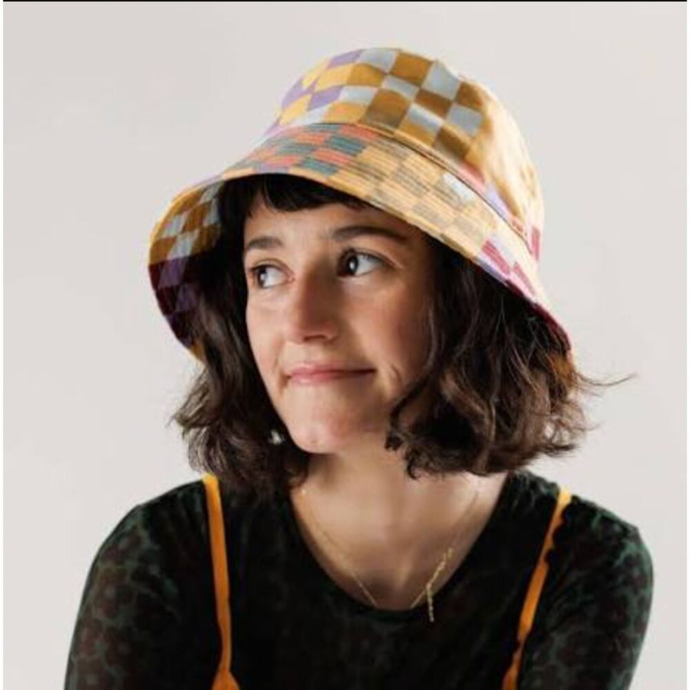 Baggu Medium Multi Check Bucket Hat
